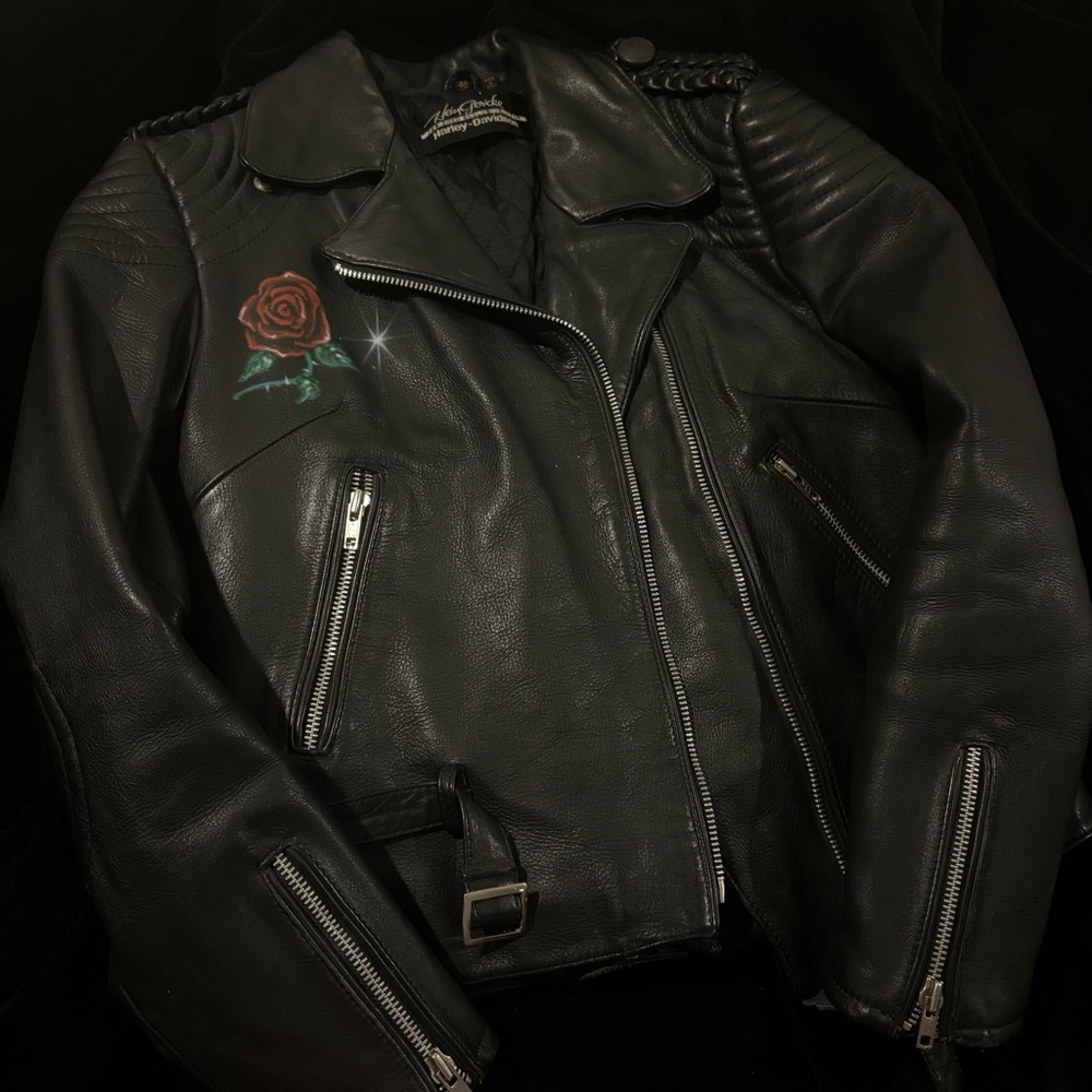 Hein Gericke x Harley Davidson Custom Airbrush Genuine Leather Jacket